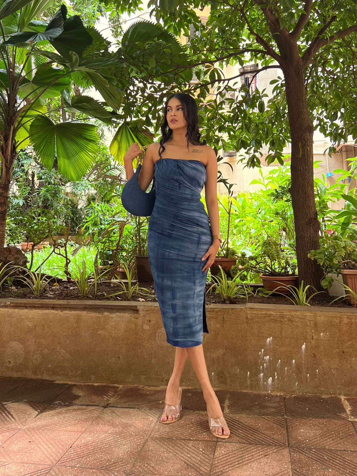 Fusion Hand Dyed Blue Dress