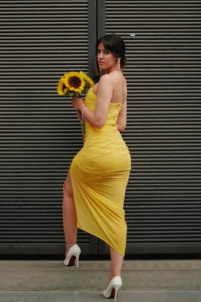 Yellow Corset Dress