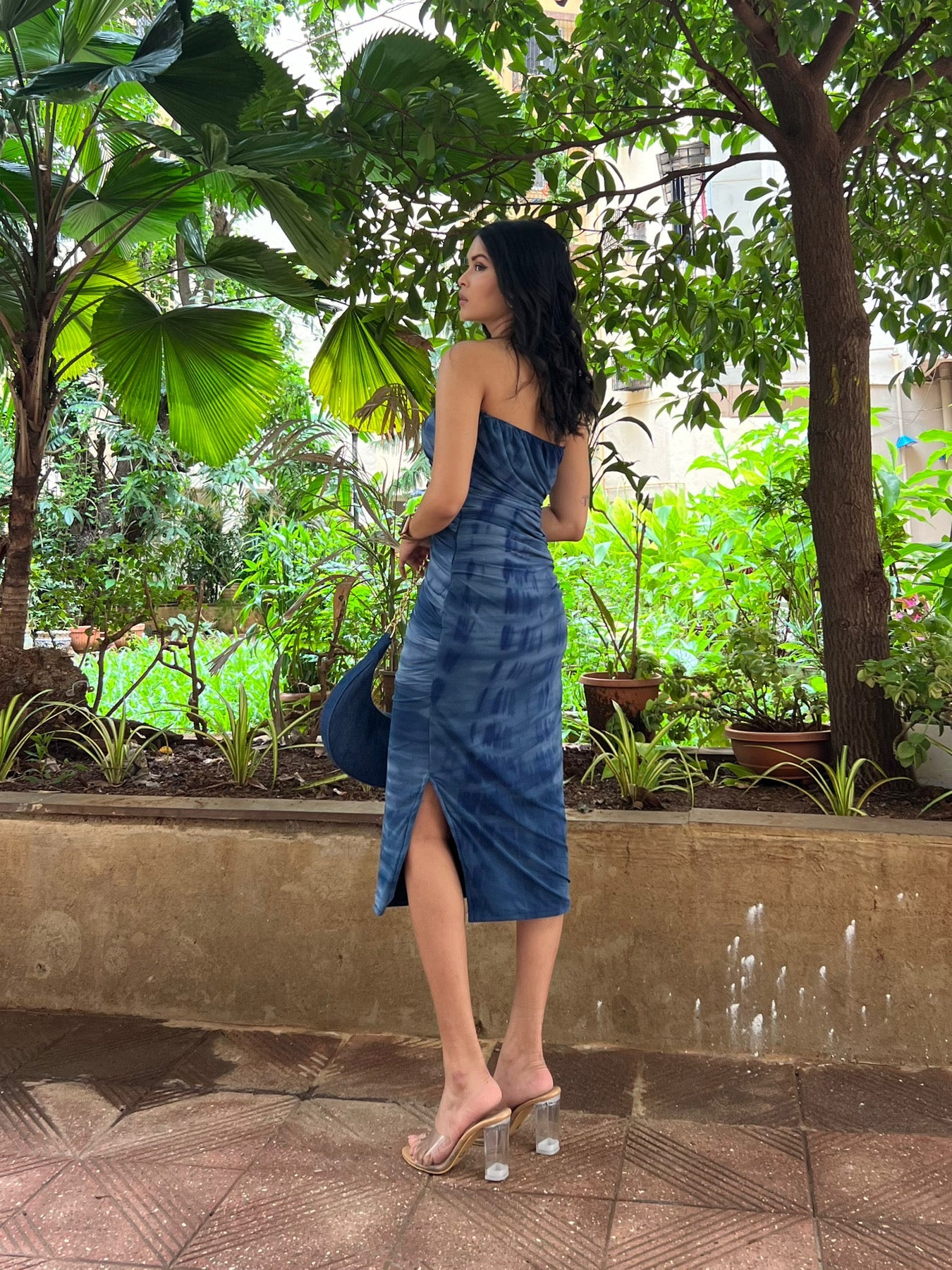 Fusion Hand Dyed Blue Dress