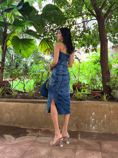Fusion Hand Dyed Blue Dress