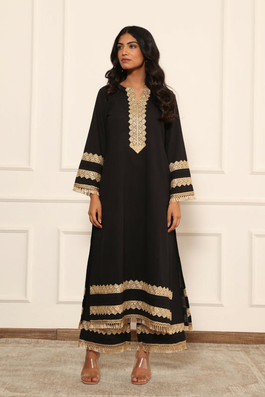 Leela Black Pakistani Suit Set