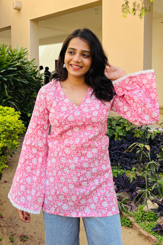 Roohani Handblock Print Kurti