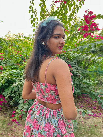 Serene Printed Long Dress