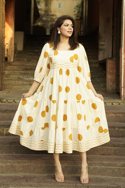 Polka Dots Printed Dress