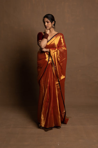 Elegant Handloom Tissue Saree