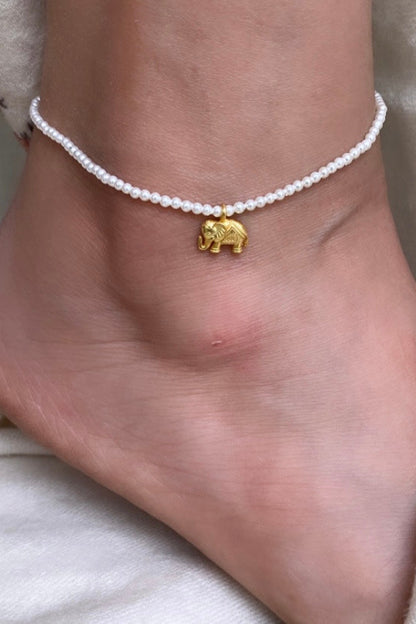 Haathi Pearl Anklet