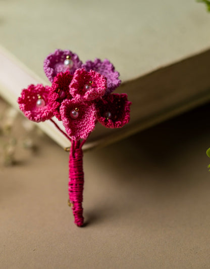 Handcrafted Popies Brooch