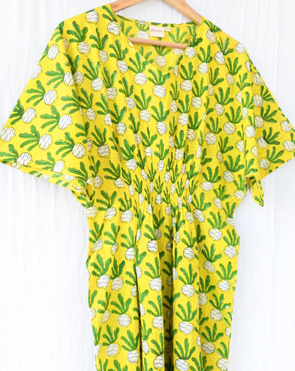 Beet-The-Root Senorita - Soft Cotton Kaftan Dress