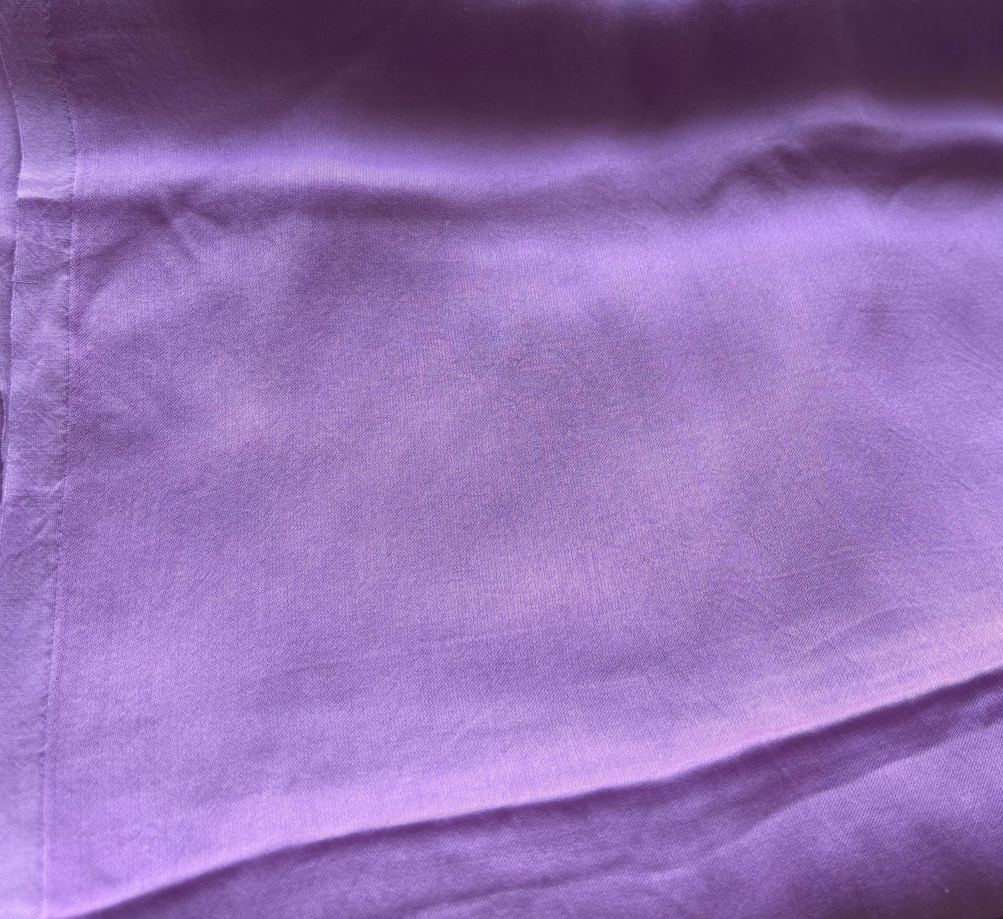 Lavender Daisy Handpainted Organza Saree