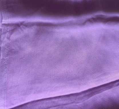Lavender Daisy Handpainted Organza Saree