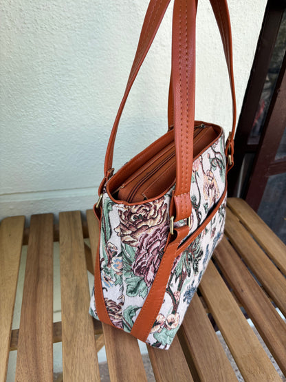 Vintage Bloom Handcrafted Tote