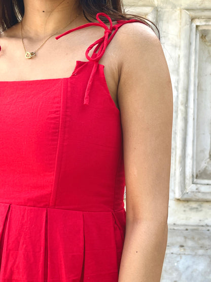 Scarlet Red Corset Dress