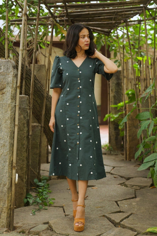 Wear Your Greens Cotton Dress