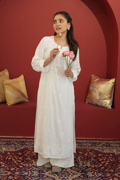 Gulbahar Chikanakri Kurti & Palazzo Set