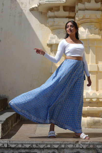 Printed Long Skirt
