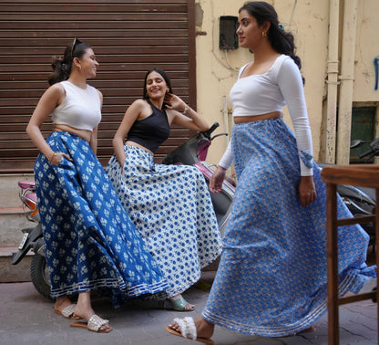 Printed Long Skirt