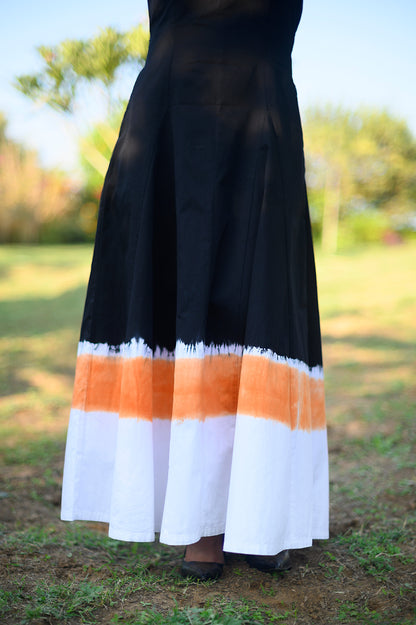 Asuka Black Twill Dress