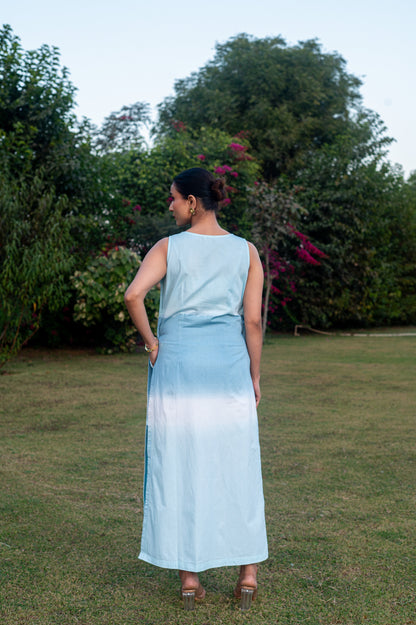 Yesha Blue Ombre Dress
