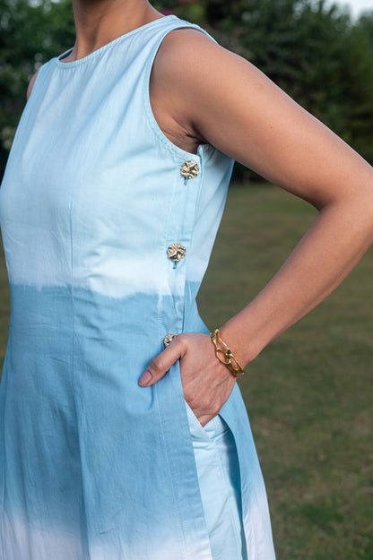 Yesha Blue Ombre Dress