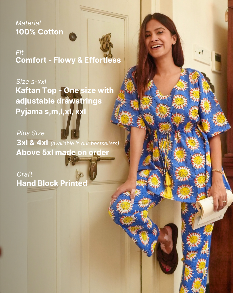 SunBurn Chill Jams Cotton Co-ord Set