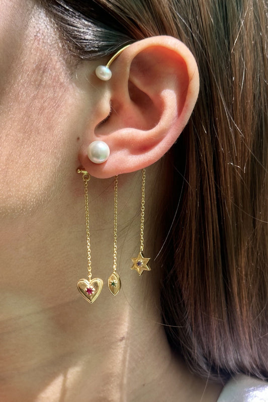 Life Gemstones Earcuff