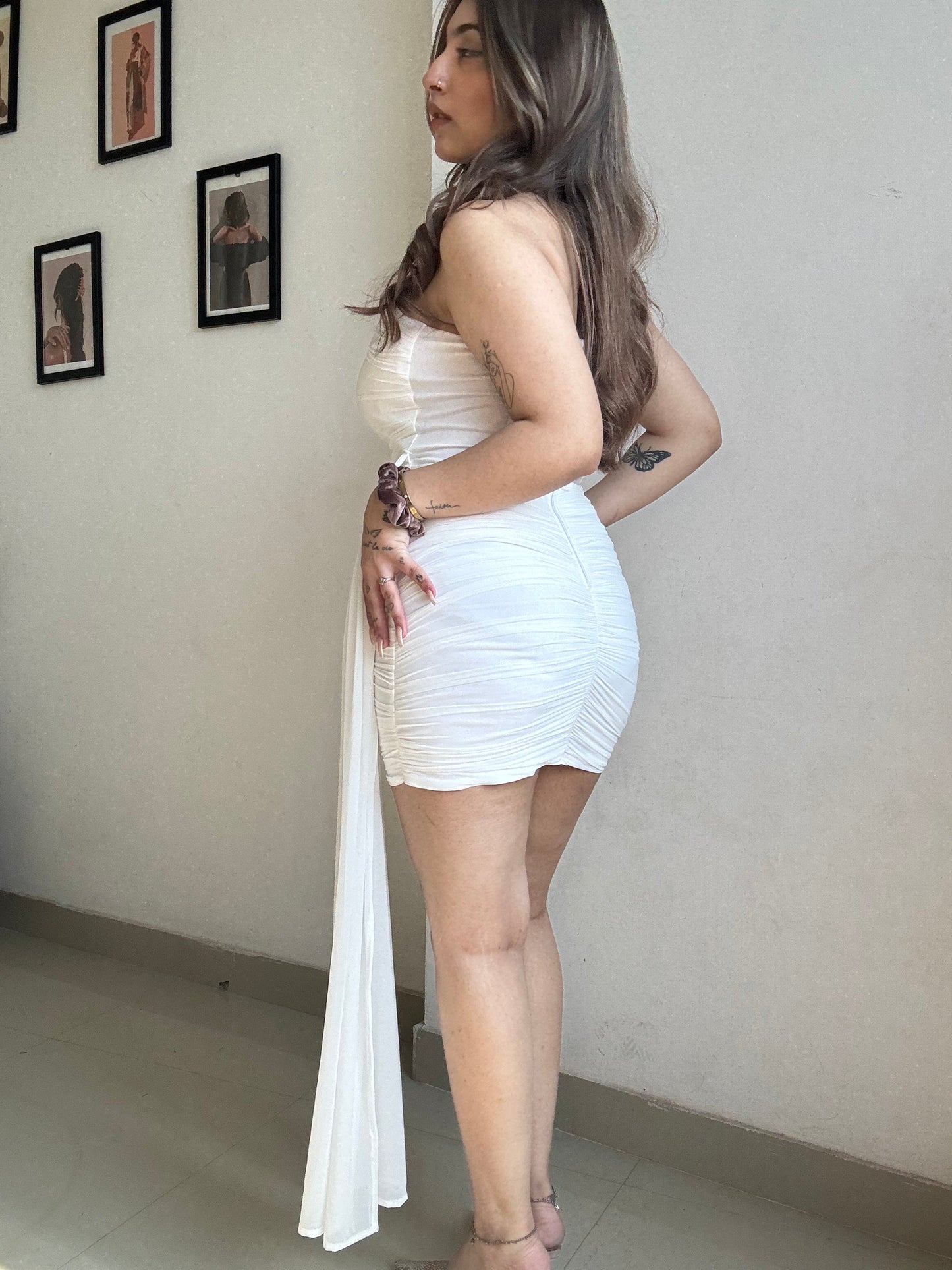 Dreamy Drape Padded Dress