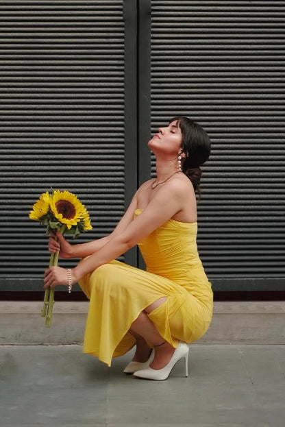 Yellow Corset Dress