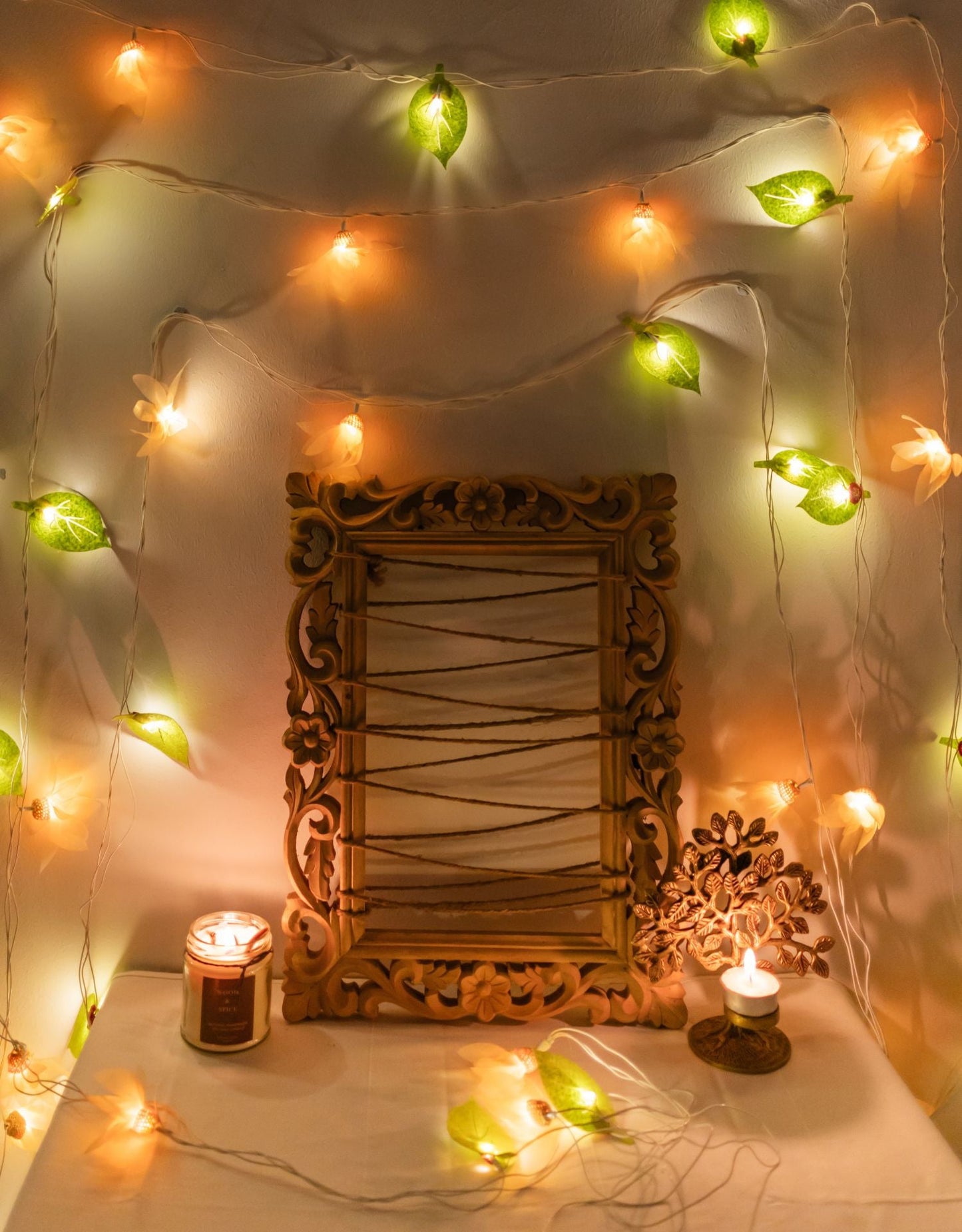 Radiant Florals - Crocheted String Lights
