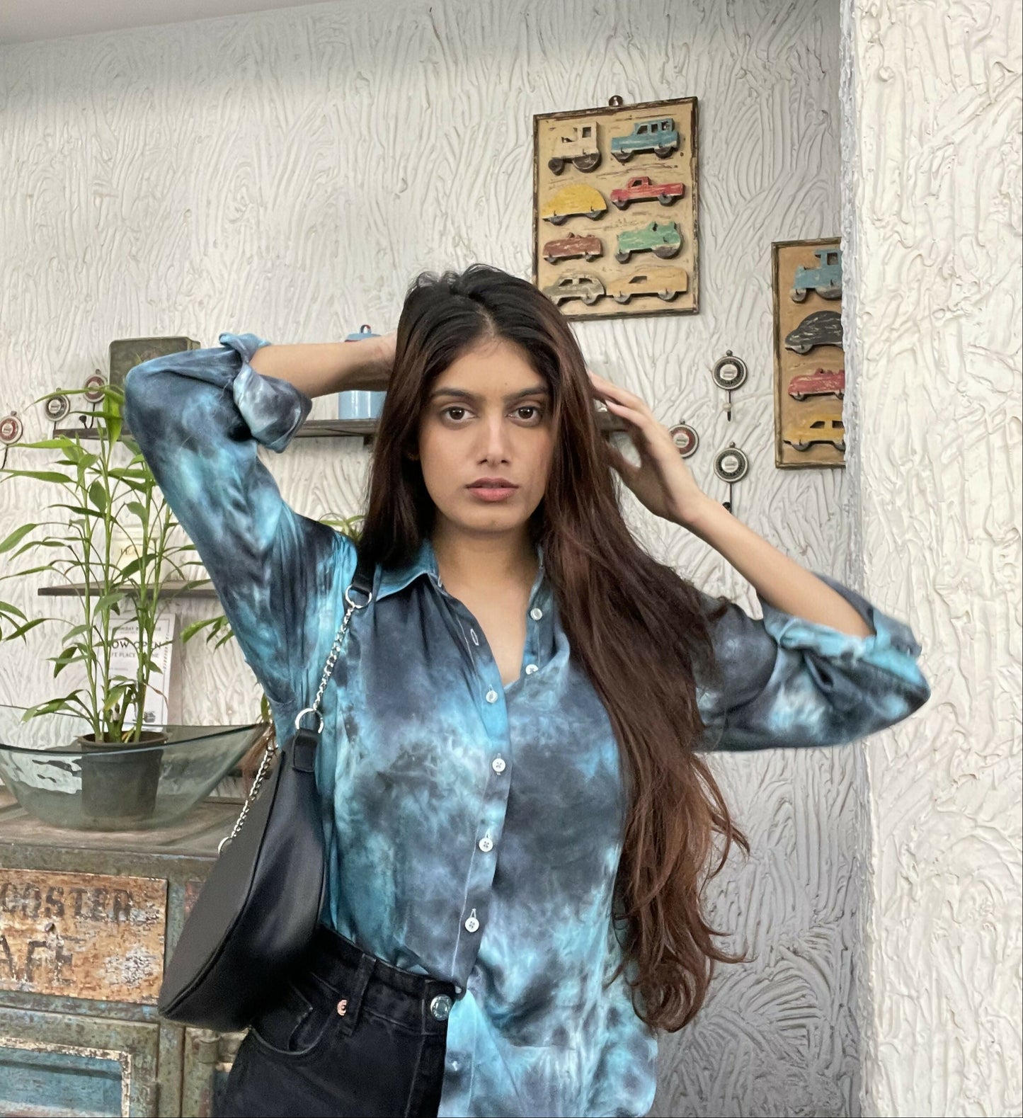 Marina Tie Dye Satin Shirt
