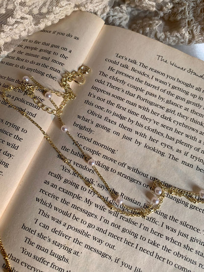 Adorned with Love Pearl Bead Anklets - Set of 2