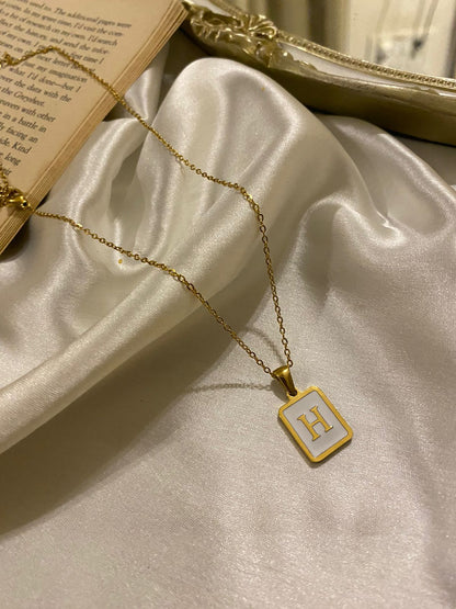 Engrave Delight Classic White Alphabet Pendant (A-Z)