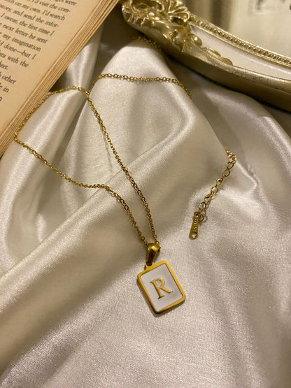 Engrave Delight Classic White Alphabet Pendant (A-Z)