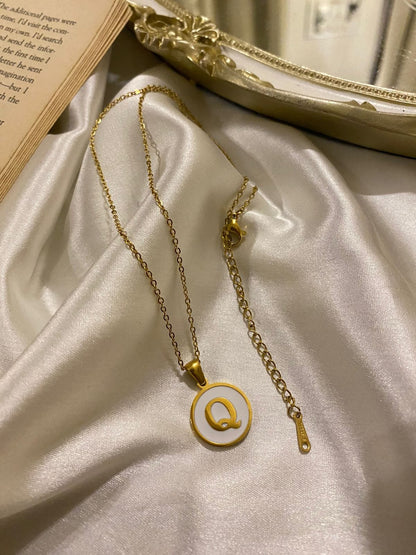 Engrave Delights Curve White Alphabet Pendants (A-Z)
