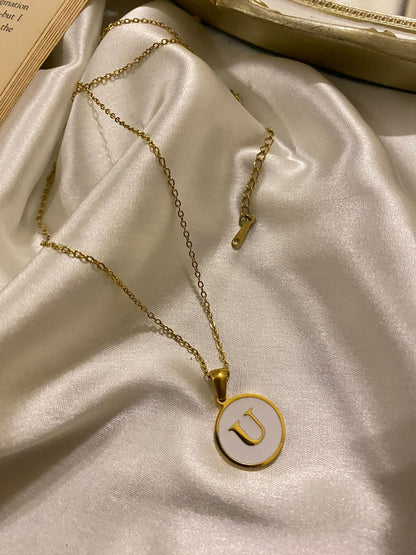Engrave Delights Curve White Alphabet Pendants (A-Z)