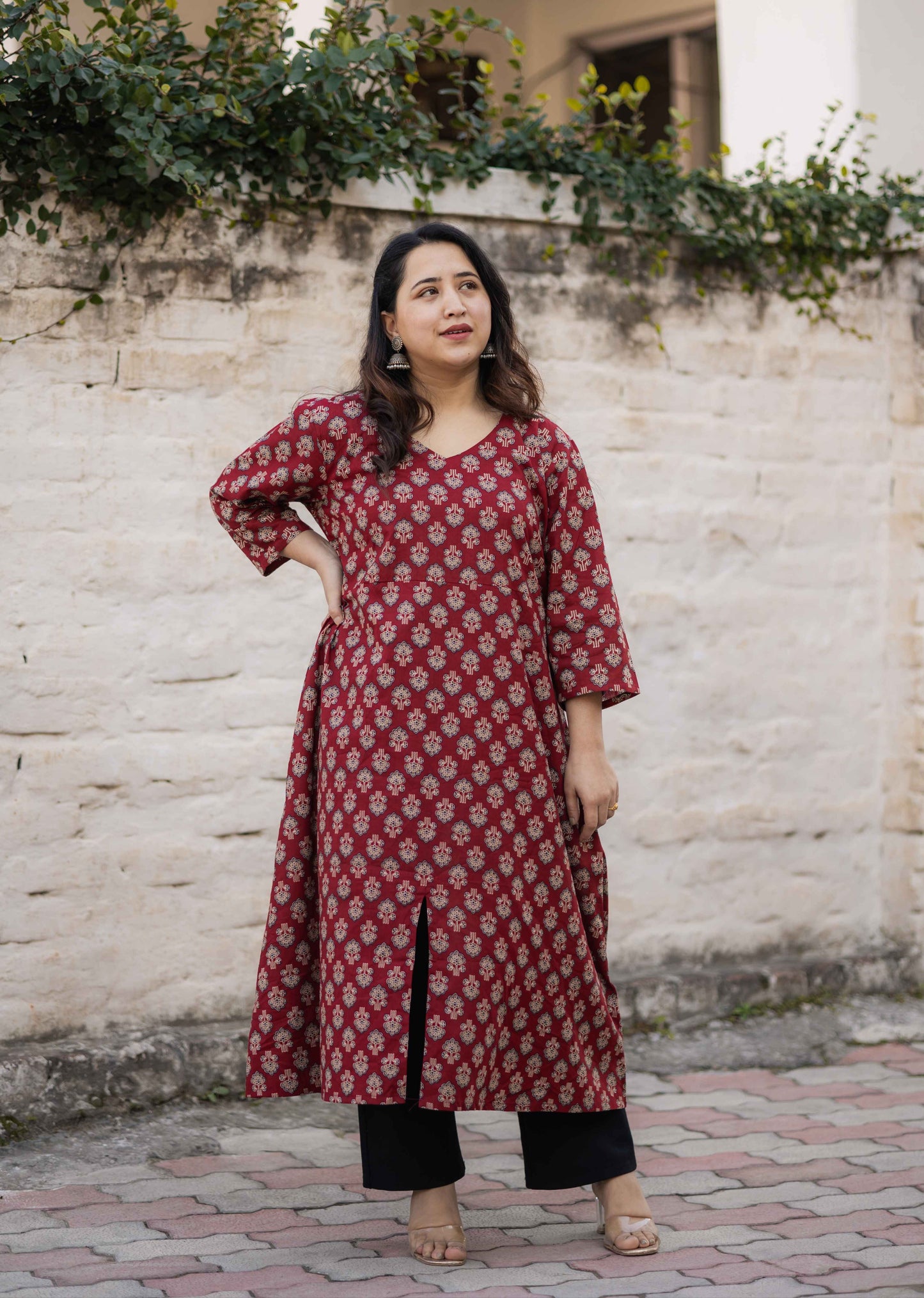 Sahitya A-line Long Kurta Kurta