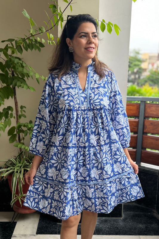 Printed Mini Cotton Dress