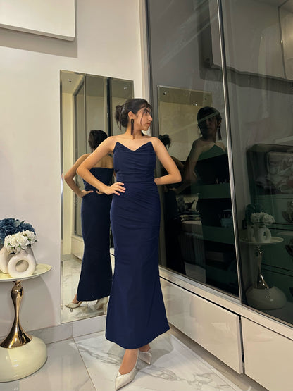 Navy Blue Prom Dress