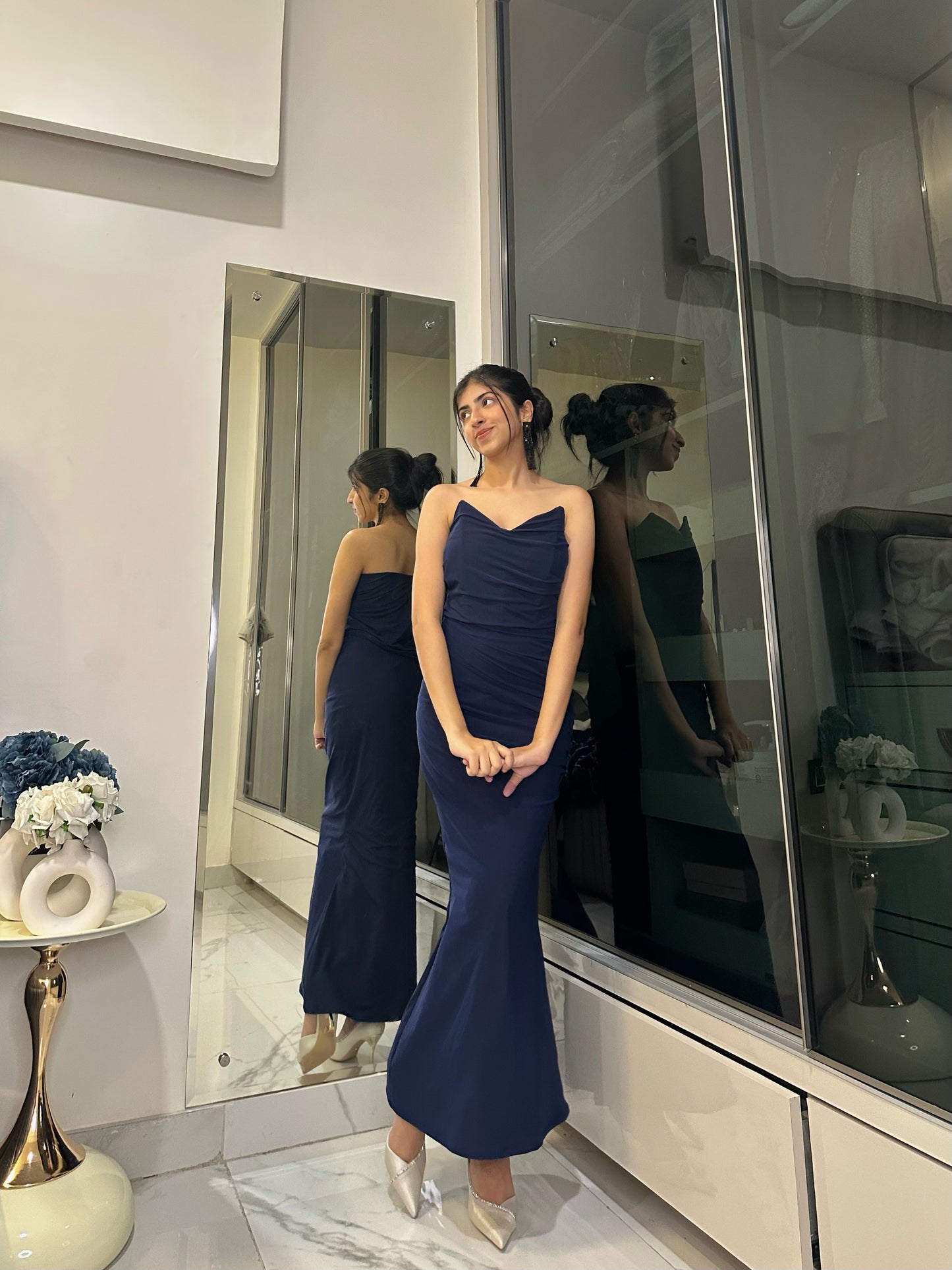 Navy Blue Prom Dress