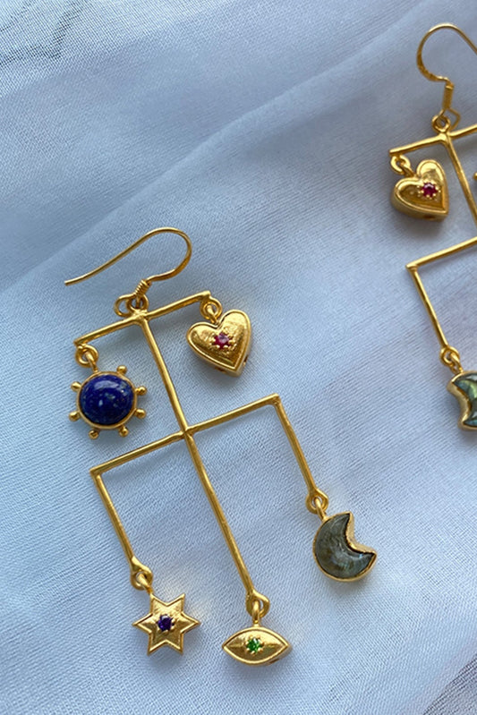 Cosmos Life Gemstone Earrings