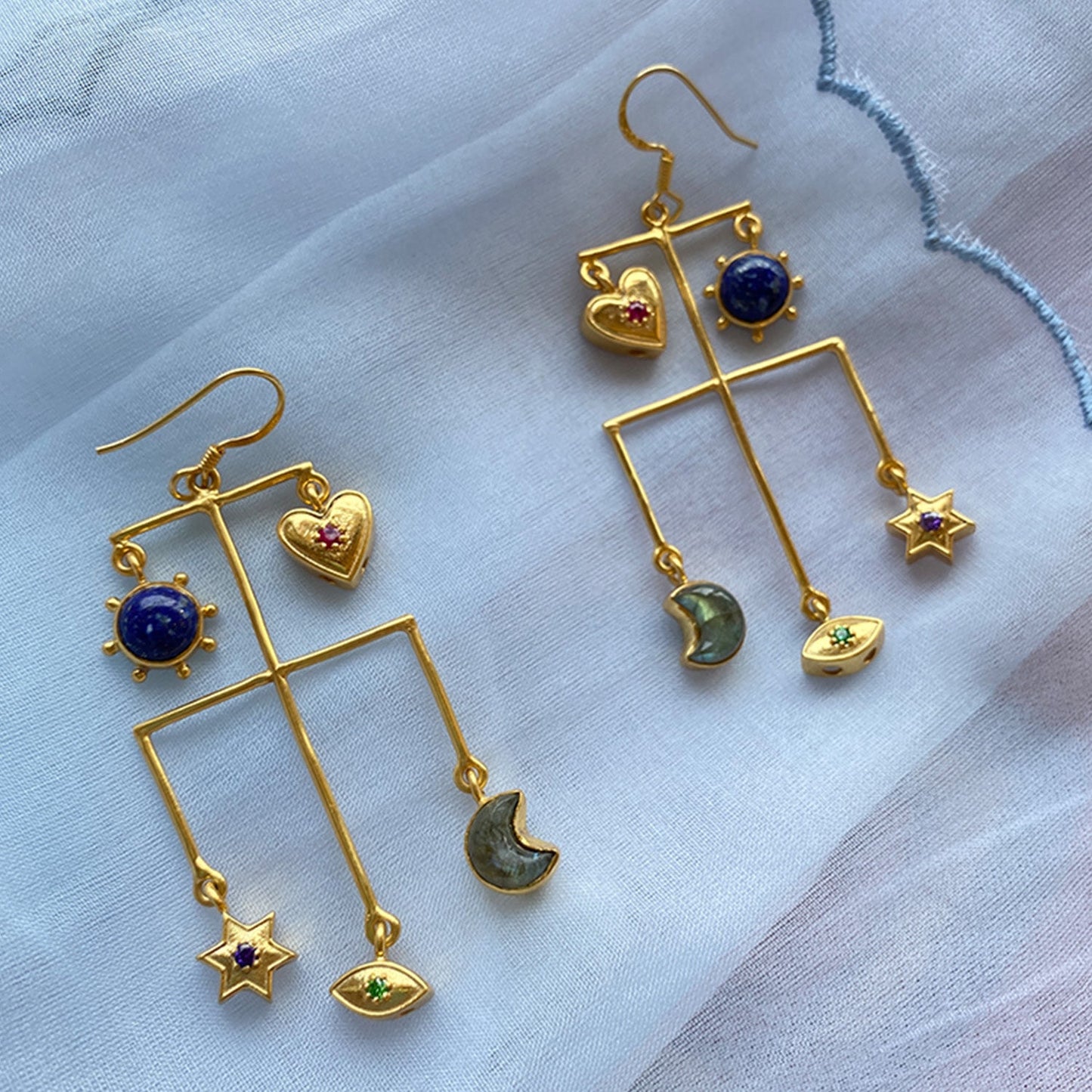 Cosmos Life Gemstone Earrings