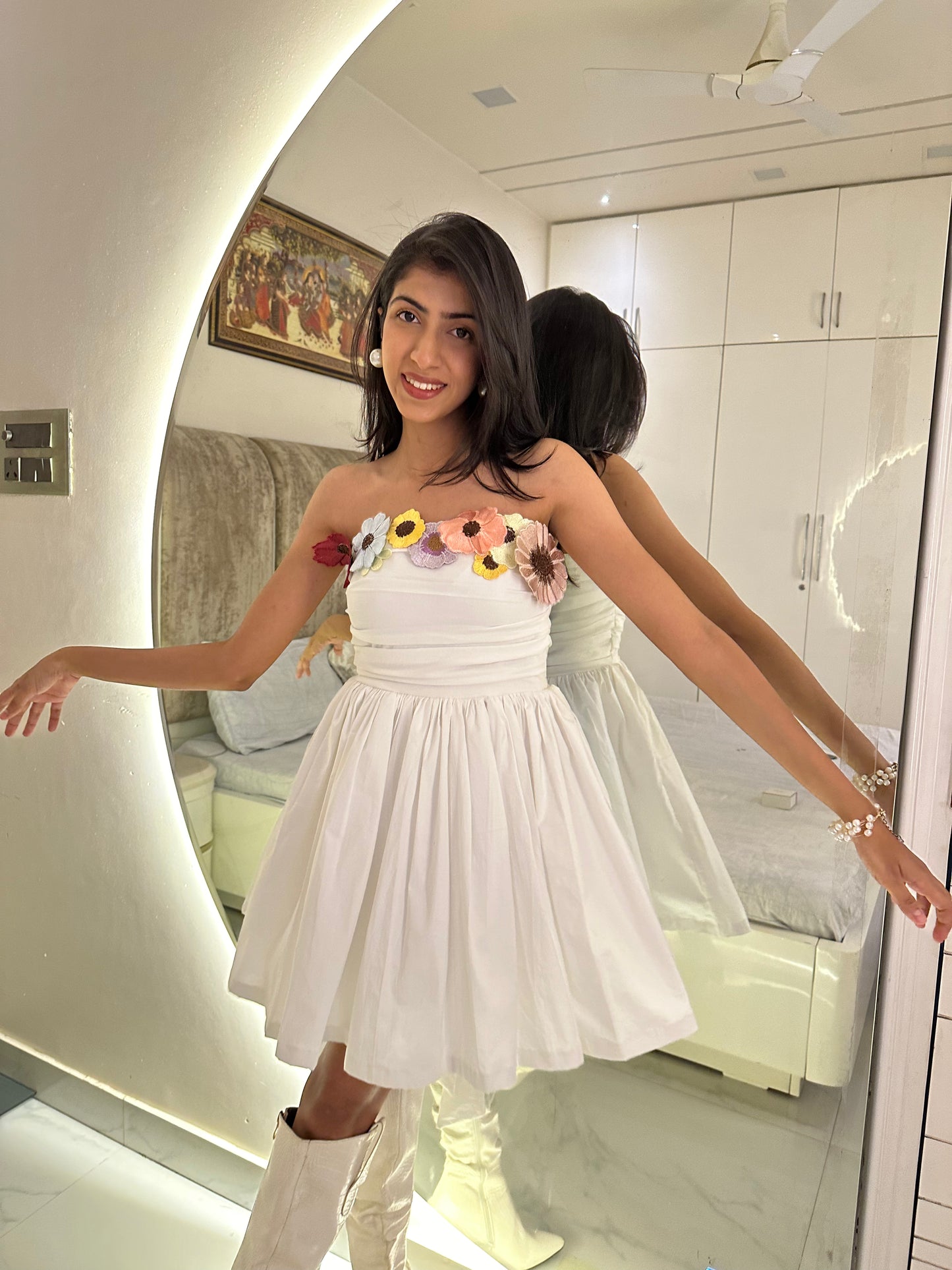 White Short Princess Dress