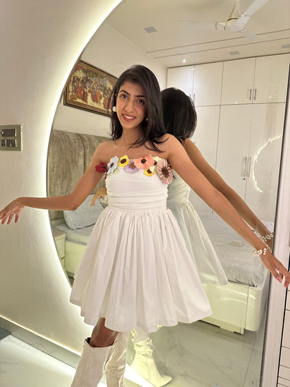 White Short Princess Dress