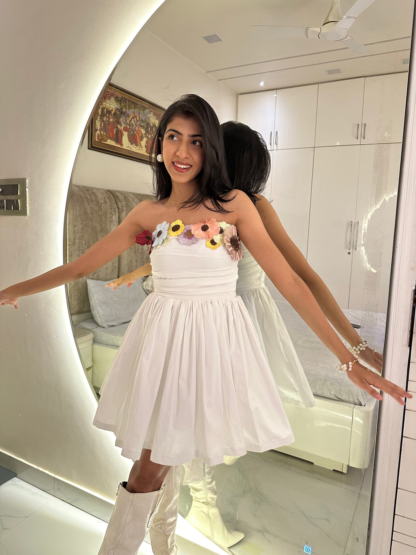 White Short Princess Dress