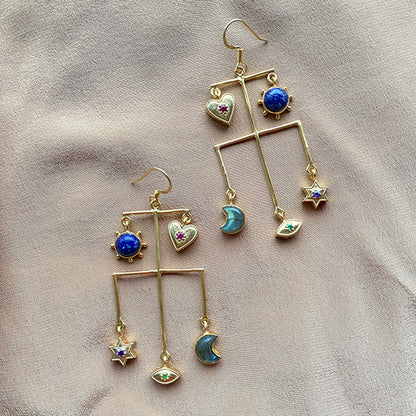 Cosmos Life Gemstone Earrings