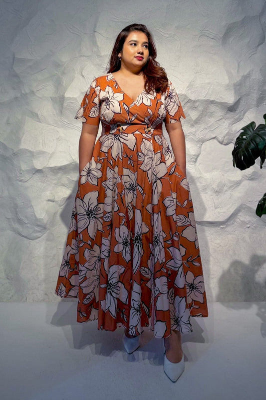 Bella Floral Cotton Maxi Dress