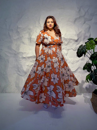 Bella Floral Cotton Maxi Dress