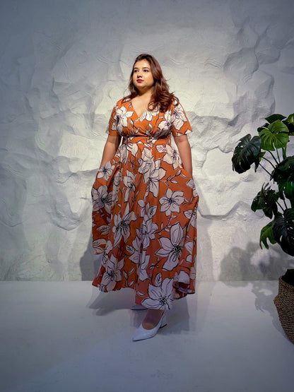 Bella Floral Cotton Maxi Dress