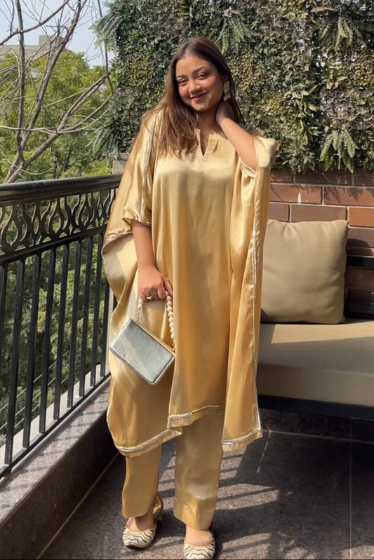 Armani Silk Golden Suit Set