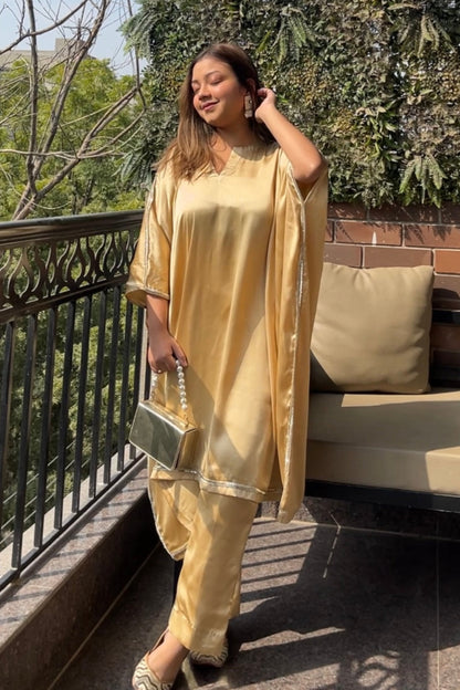 Armani Silk Golden Suit Set