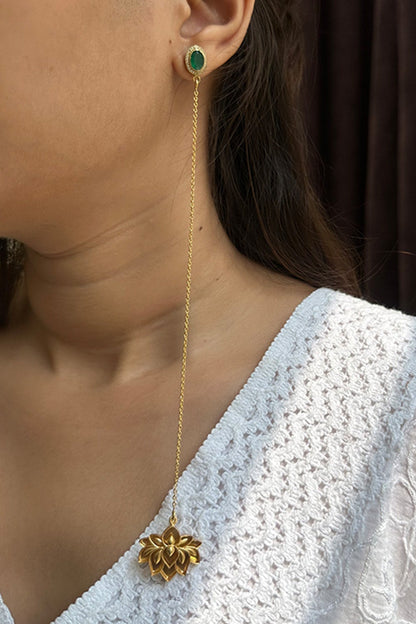 Padma Hair Chain Earrings